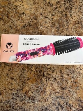 Calista GogoMini Round Brush Styler — Pink Floral